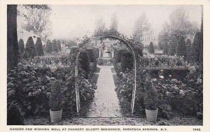 New York Saratoga Springs Garden & Wishing Well At Chauncey Olcott Residence