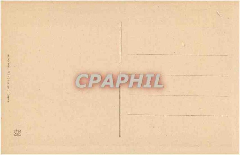 Old Postcard 206 gavarnie inside the circus