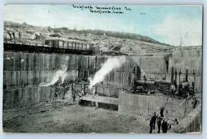 Bedford Indiana IN Postcard Bedford Quarries Co Aerial View 1905 Vintage Antique