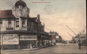 Germiston Gauteng Street Scene Visible Signs President St. c1910 Used Postcard