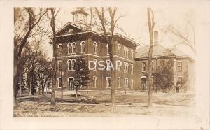 Iowa Ia Postcard Real Photo RPPC c1910 TAMA School Buildings