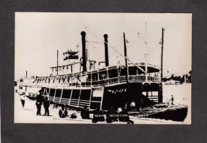 Steamer Steamship Mary Morton Real Photo RPPC Postcard Steam Ship