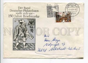 421873 GERMANY 1994 year 150 years of stamps Chemnitz real posted COVER