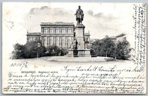 Budapest Hungary 1900 Postcard Szechenyi Szobor Statue Monument
