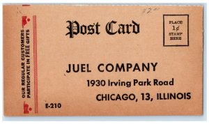 Longer Hair Juel Company Irving Park Road Chicago IL Advertising Postcard