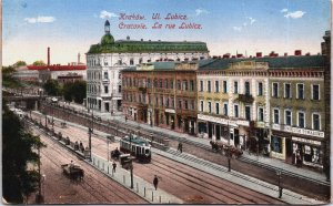 Poland Krakow UL Lubicz Kraków Cracovie Vintage Postcard C075