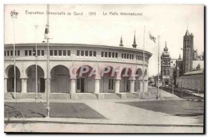 Expo Ghent-Ghent-Belgium-Belgium 1913- The Halle International -Carte Old Post