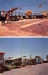 Oceanside California Mira Mar Trailer Village Multiview Vintage Postcard K30002