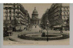 France - Paris. The Pantheon & Soufflot Street