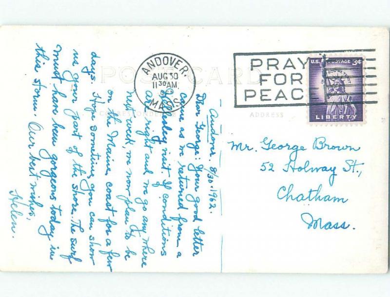 1960's rppc NICE VIEW The Birches In East Weymouth Near Boston MA i7740 United States