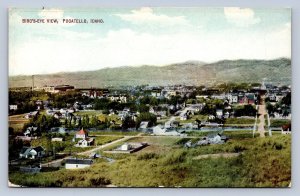 J96/ Pocatello Idaho Postcard c1910 Birdseye Homes Stores  267