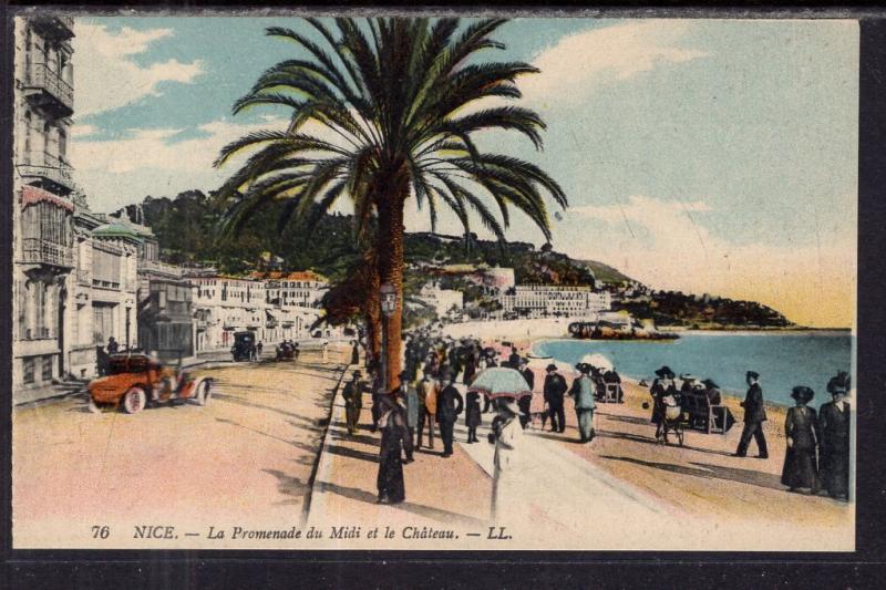 La Promenade du Midi et le Chateau,Nice,France BIN