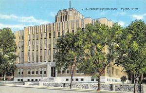 OGDEN, UT Utah   UNITES STATES FOREST SERVICE BUILDING   c1940's Linen Postcard