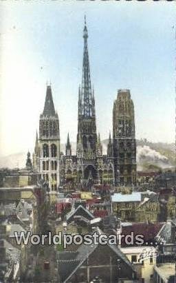 Notre Dame Cathedral Rouen, France, Carte, Unused 