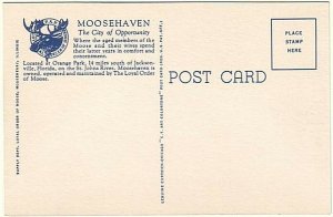 Administration & Community Building, Moosehaven, Orange Park FL, Linen Postcard