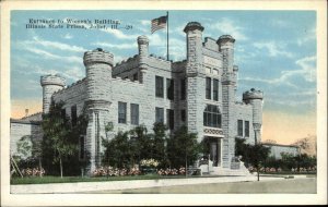 Joliet Illinois IL State Prison Women's Building Vintage Postcard