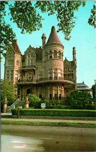 Galveston TX Bishop's Palace Postcard unused 1950s (9683)