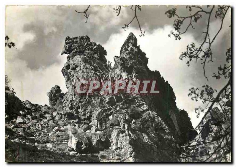 Modern Postcard Corsica Ile de Beaute Curious rock in the parade of the Scala...