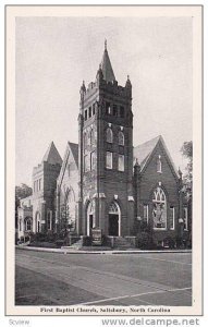 First Baptist Church, Salisbury, North Carolina, 1930-1940s