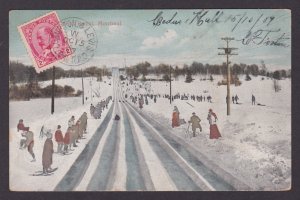 Postcard, CANADA, Montreal, Park Toboggan Slide