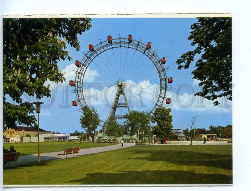 218965 AUSTRIA WIEN VIENNA Prater Big Wheel old postcard