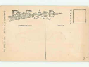 Pre-Linen Comic signed CUTE GIRL GETS A FLAT TIRE WHILE DRIVING AB8547