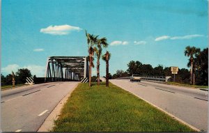 Vtg Florida FL Bridge Over Suwanee River Dixie County 1960s View Postcard