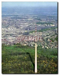 Old Postcard Stuttgart mit Fernsehturm