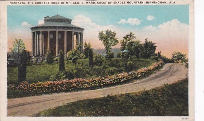 Alabama Birmingham Vestavia Home Of Mr George B Ward Crest Of Shades Mountain...