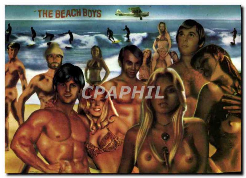 Postcard Modern Naked erotic Woman The Beach Boys Movie Stars Ger van Wulften