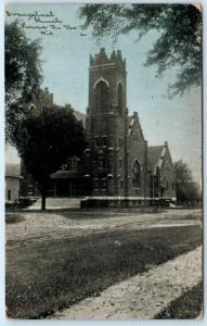 PRAIRIE DU SAC, Wisconsin  WI   EVANGELICAL CHURCH  1909  Photoette   Postcard