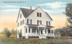 Walker Farm House - Ferndale, New York NY Postcard