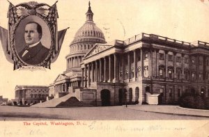 Vintage Postcard 1908 The Capitol Building William Mckinley Washington D.C.