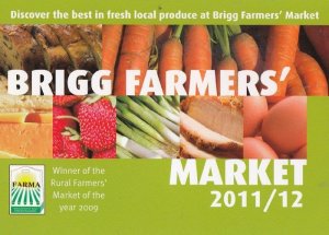 Brigg Farmers Market Leicester Advertising Postcard Style Card