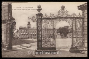 Nancy - Place Stanislas - Wrought iron gates by Jean Lamour