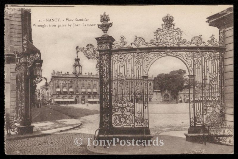 Nancy - Place Stanislas - Wrought iron gates by Jean Lamour