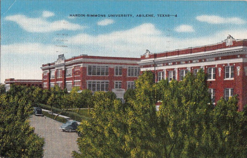 Postcard Hardin Simmons University Abilene Texas TX