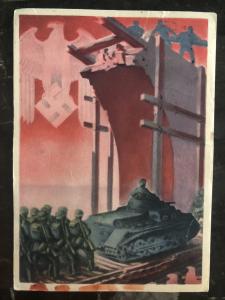 1943 Berlin Germany Patriotic Postcard cover Jagdpanzer Wehrmacht WW2