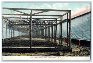 1909 End View Of Flying Pen On Net Cage Different Colors Hammonton New Jersey