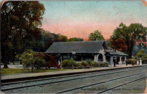 Northwestern Railway Station, Kenilwoth IL c1910 Vintage Postcard L80