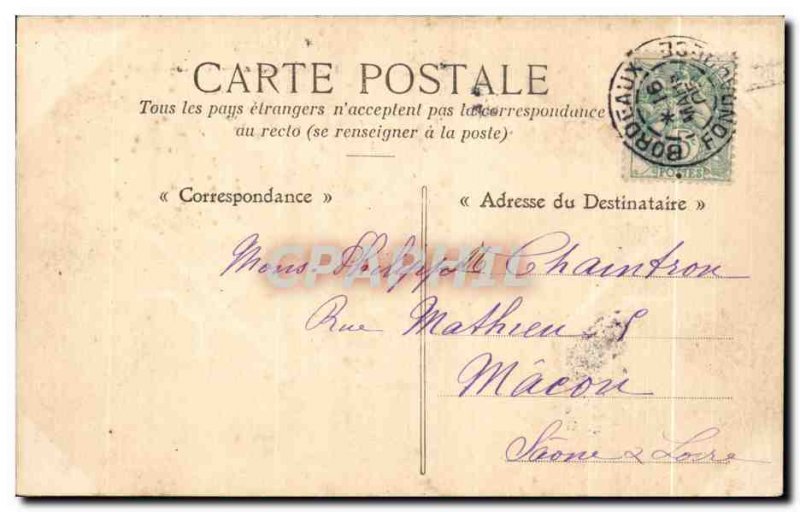 Old Postcard The Ecole Navale Bordeaux
