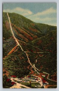 Mt. Manitou Springs Scenic Incline Railway Colorado Vintage Unposted Linen