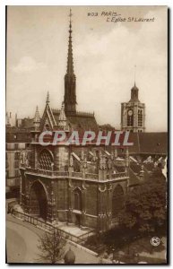 Old Postcard The Paris St Lawrence Church