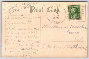 Sioux City Iowa~Smith Villa School Bldg~Victorian Architecture~c1910 Postcard