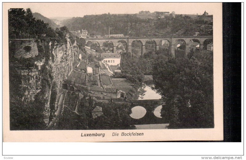 LUXEMBOURG, 1900-1910´s; Die Bockfelsen