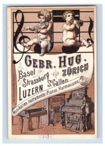 1870s Gebrüder Hug & Co. Pianos Harmoniums Zurich German Language F114