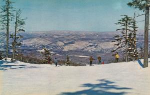 Skiers at Killington Ski Area near Rutland VT, Vermont