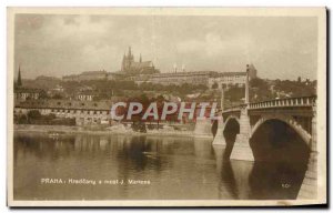 Old Postcard Praha Hradcany A Most j Manesa
