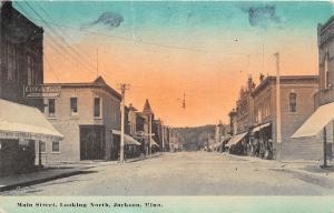 D72/ Jackson Minnesota Mn Postcard c1910 Main Street North Stores Albertus