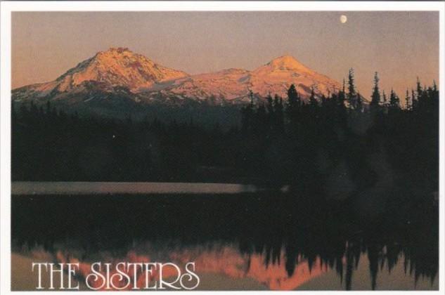 Oregon Cascade Mountains Three Sisters Wilderness Scott Lake Moonrise